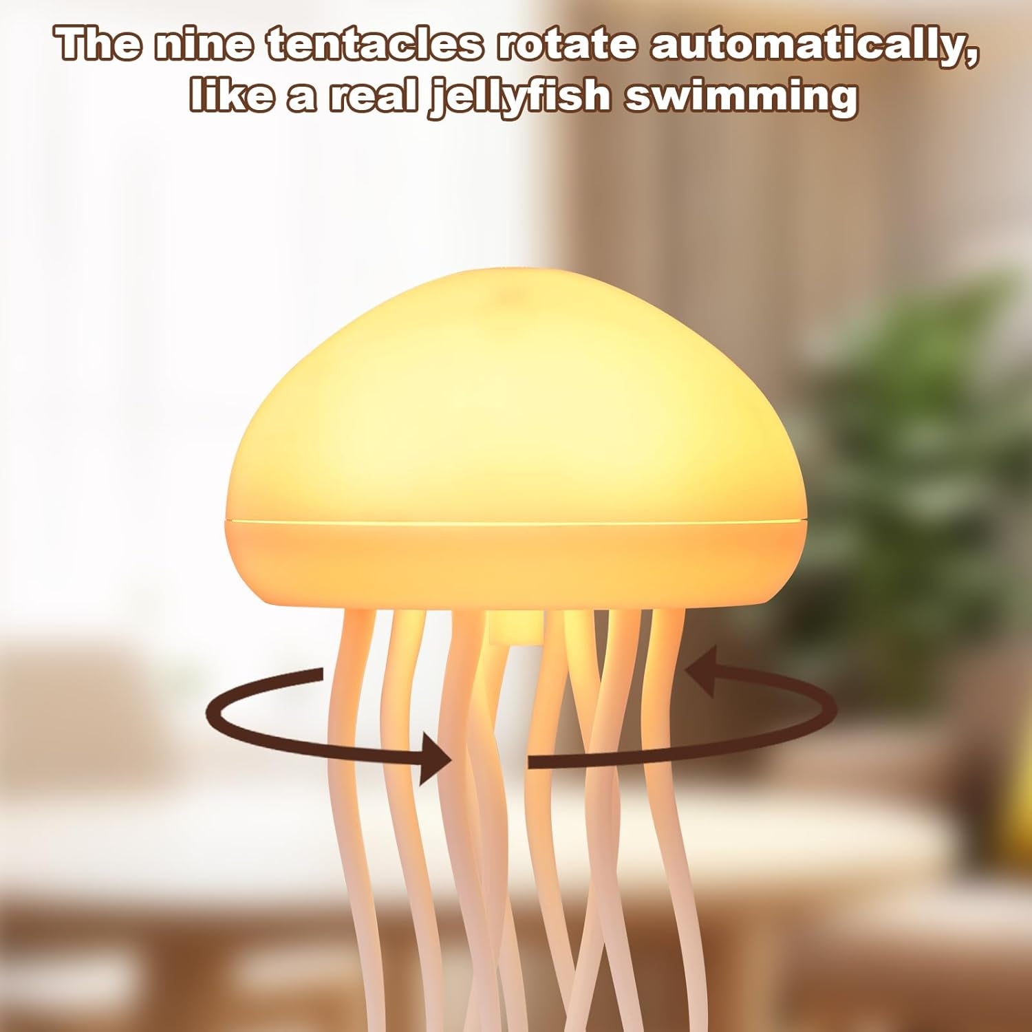 Rechargeable Jellyfish Table Lamp with Touch Sensor