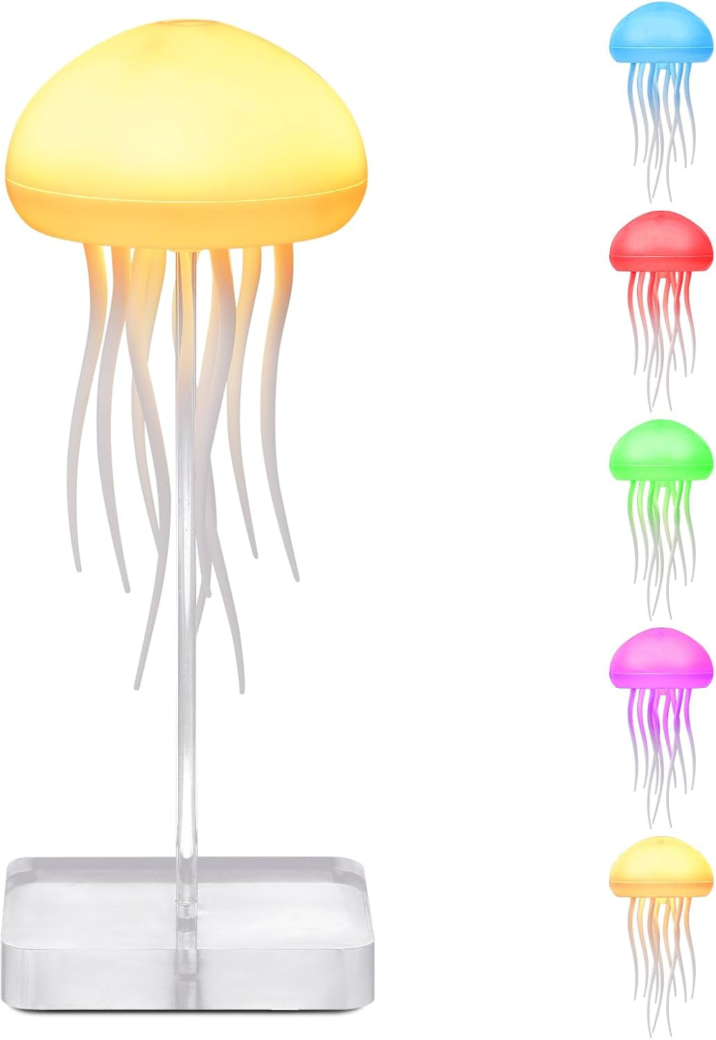 Rechargeable Jellyfish Table Lamp with Touch Sensor