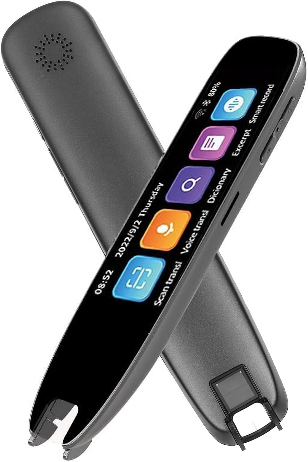 **Next-Gen Translation Scanning Pen – Real-Time Text-to-Speech Device for Dyslexia, Multifunctional LCD Touchscreen Scanner, Offline Support for 12 Languages, Perfect for Reading, Learning & Travel (Black)**