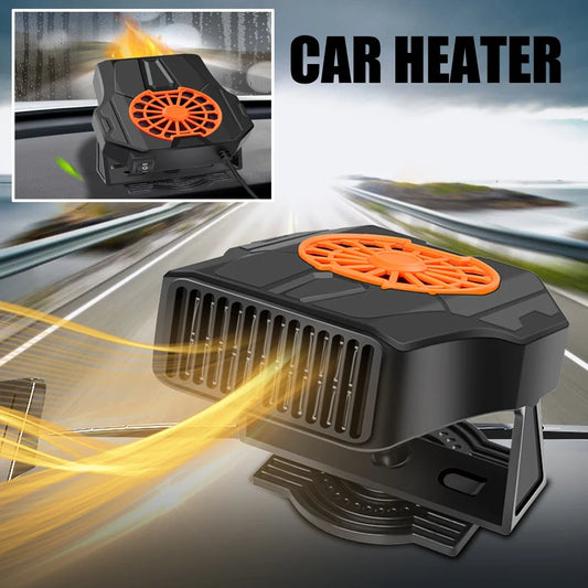 Car Heater, 24V Portable Windshield Defrosting Electric Heater Fan, with Cigarette Lighter Plug