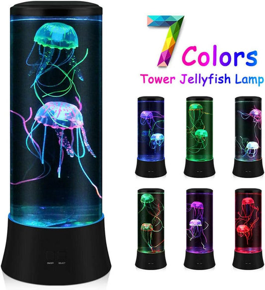 7 Color Setting Jellyfish Tank Table Lamp 