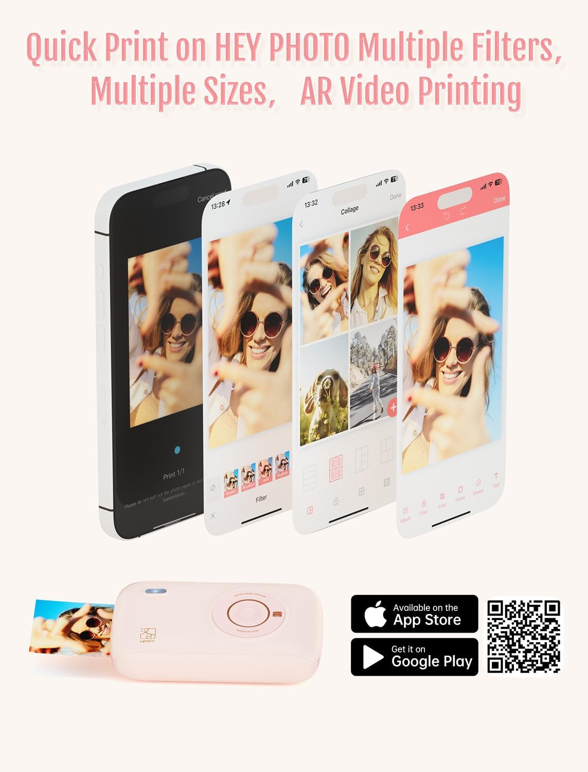 Mini Photo Printer for iPhone & Smartphones