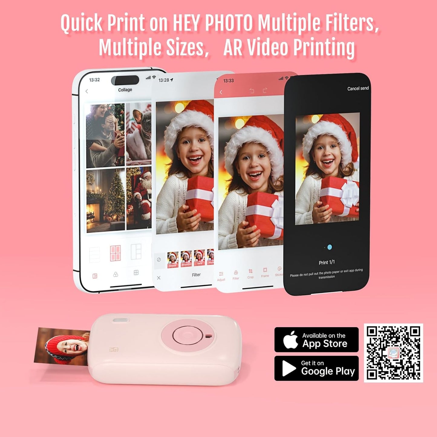 Mini Photo Printer for iPhone & Smartphones