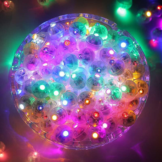 **100Pcs Mini LED Lights – Brighten Parties with Light-Up Balloons, Neon Lanterns & Festive Decorations for Weddings, Birthdays, Easter, Halloween, & Christmas**